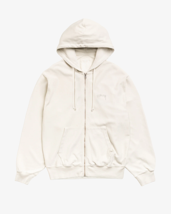Stüssy -  Men's Lightweight Terry Zip Hoodie - (Off-White)