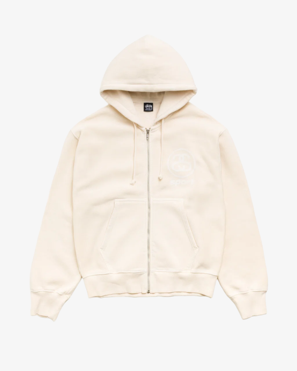 Stüssy - Men's Link Sport Gar. Dyed Zip Hood - (Bone)