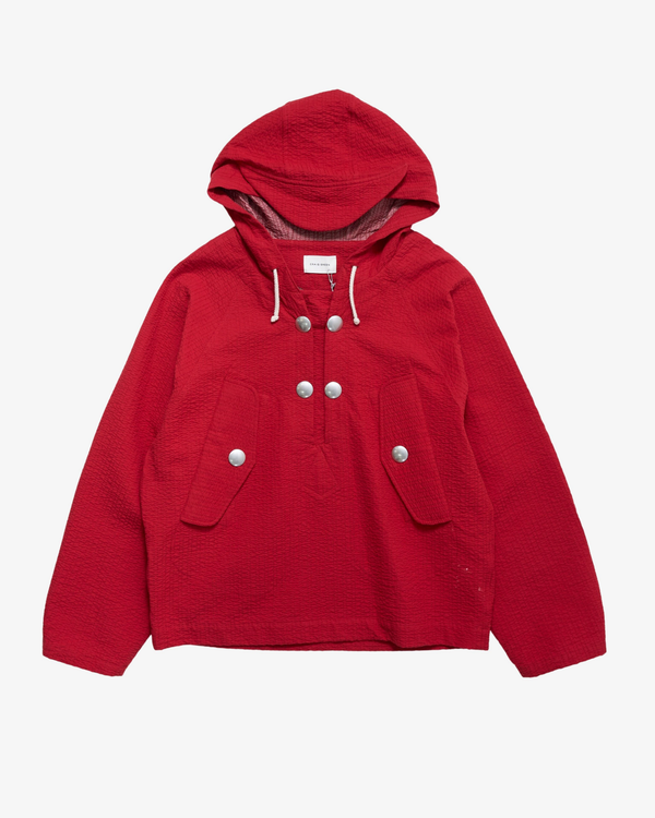 Craig Green - Men's Embroidered Linestitch Cagoule - (Red)