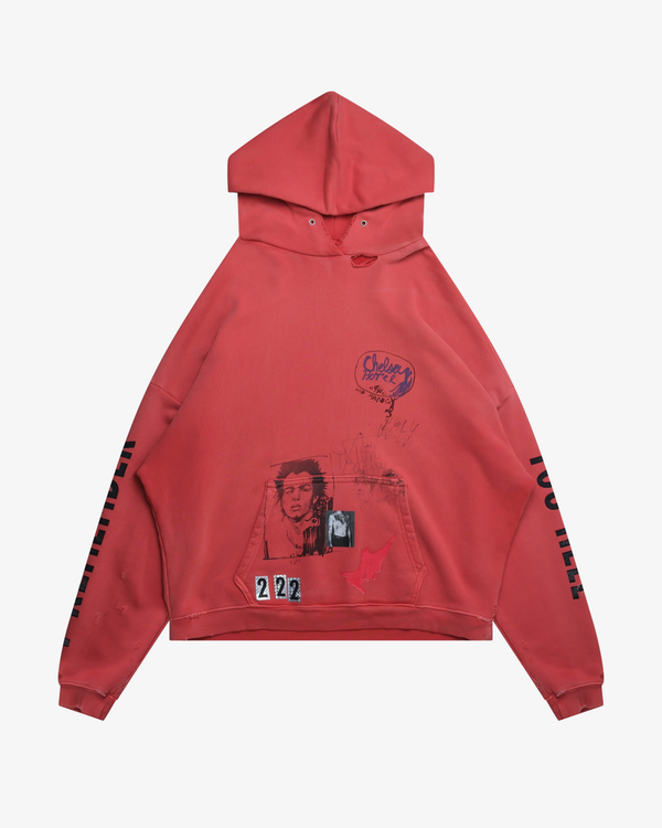 PALY - Men's Chelseay Hotel Hooded Sweatshirt - (Red)