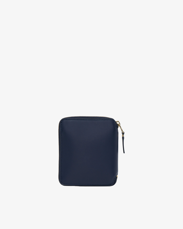 CDG Wallet - Classic Leather Full Zip Around Wallet - (Navy SA2100)