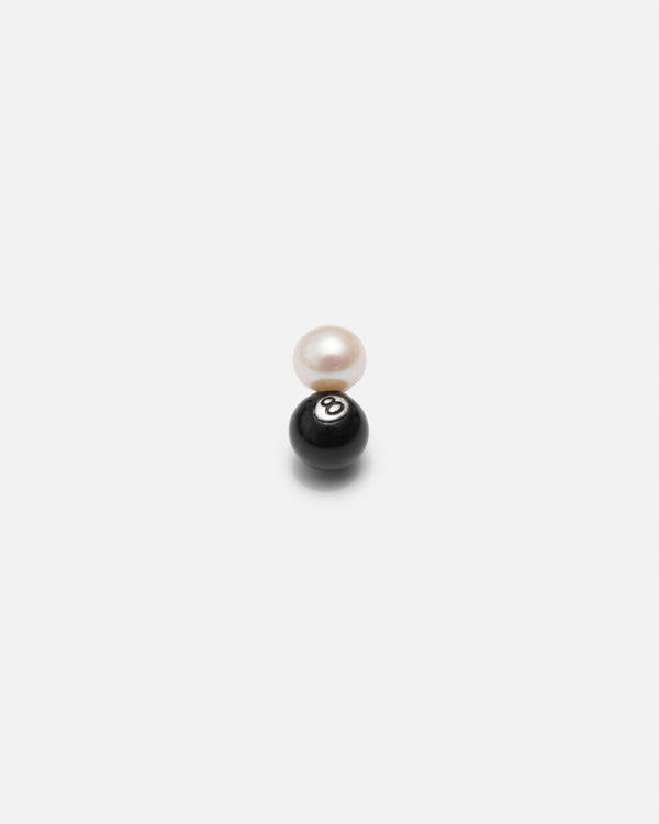 Stussy_Stüssy - Pearl 8 Ball Stack Earring - (Silver)_EARRINGS