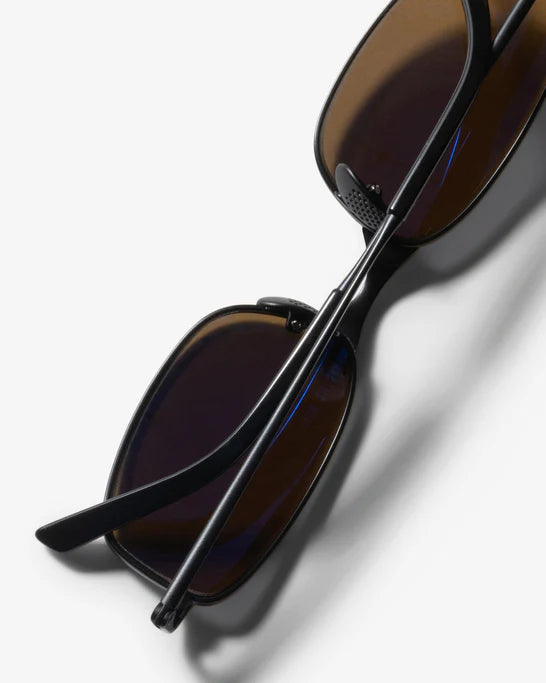 Stüssy: Men's Simon Sunglasses (Matte Black/Brown Lens) | DSMS E-SHOP Stüssy: Men's Simon Sunglasses (Matte Black/Brown Lens) | DSMS E-SHOP