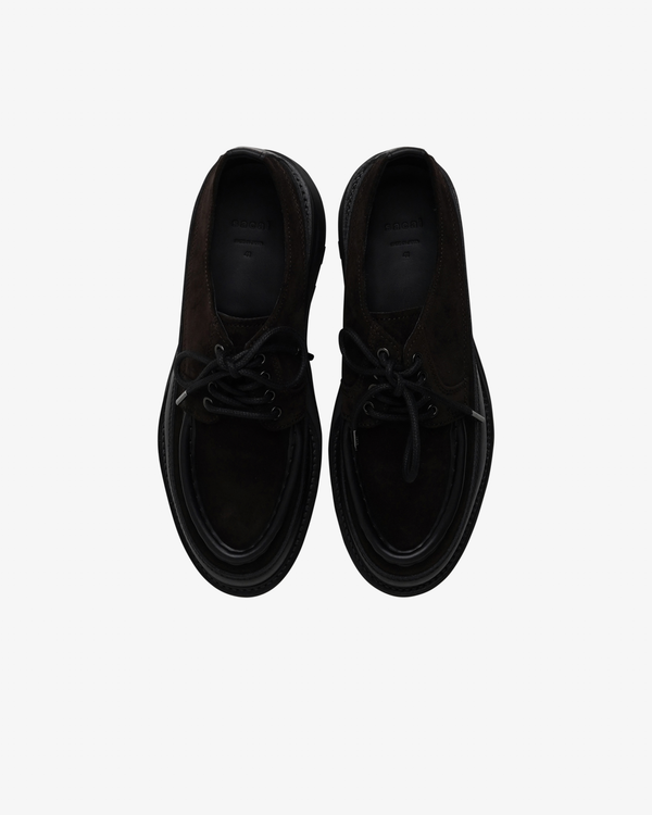 SACAI - Men's U-Tip Derby Shoes - (Brown)