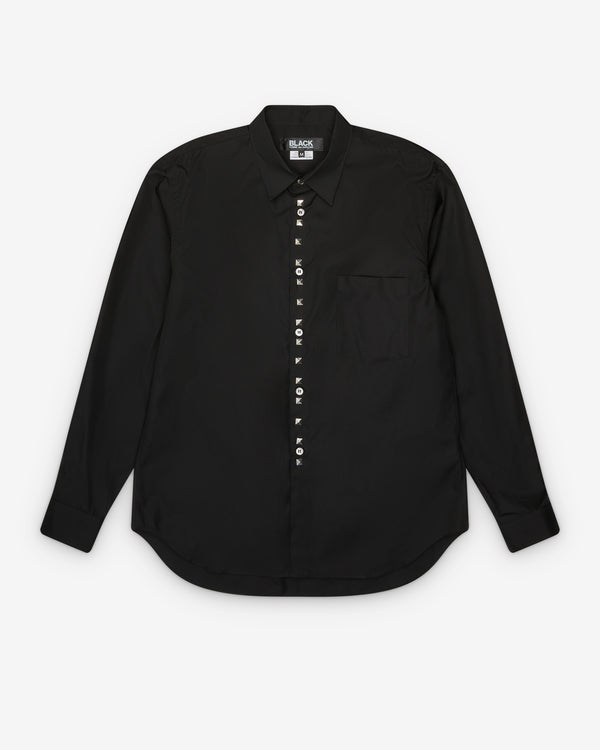 Black Comme des Garçons - Men's Button Up Shirt - (Black)