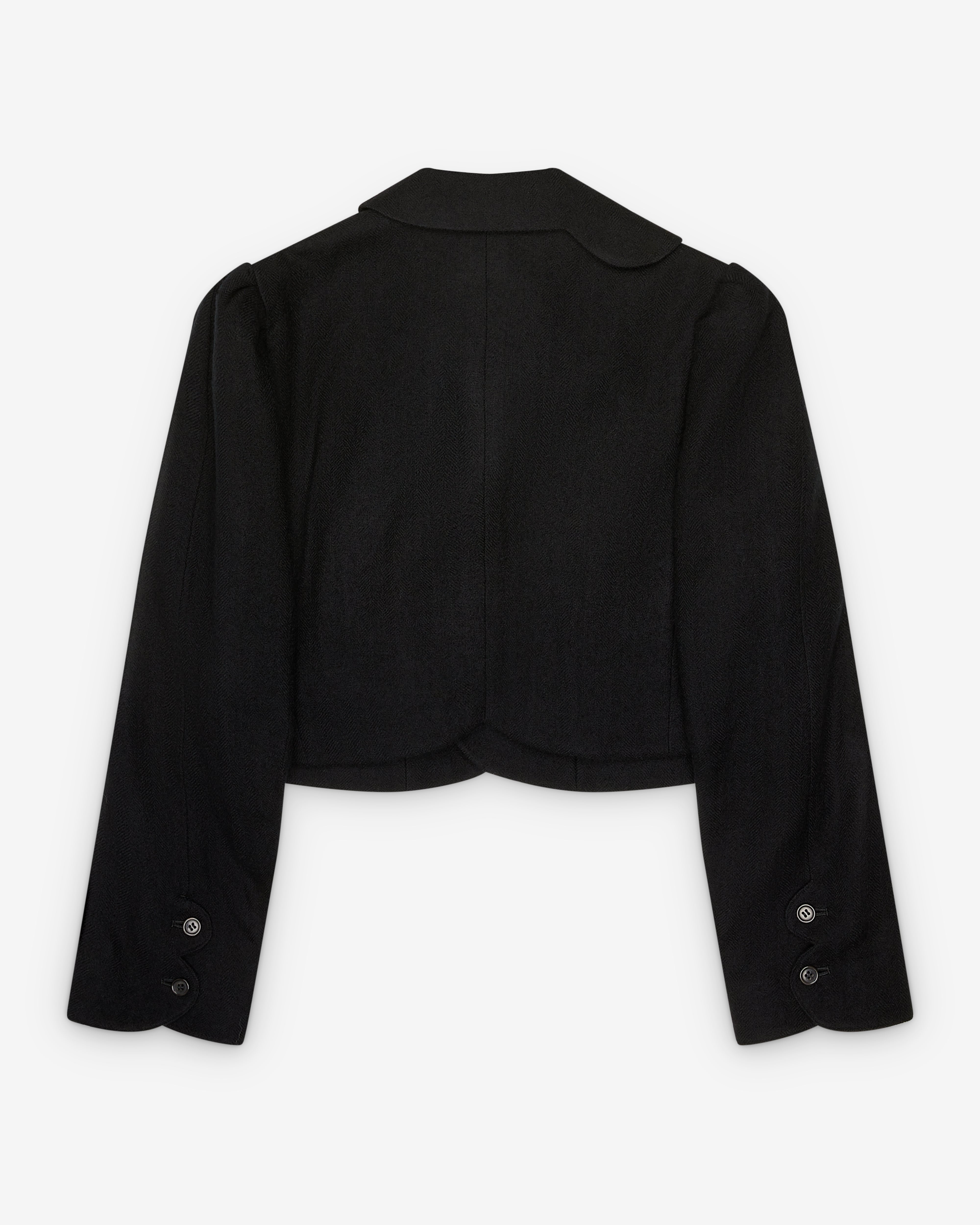 Noir Kei Ninomiya: Women's Cropped Jacket (Black) | DSMS E-SHOP