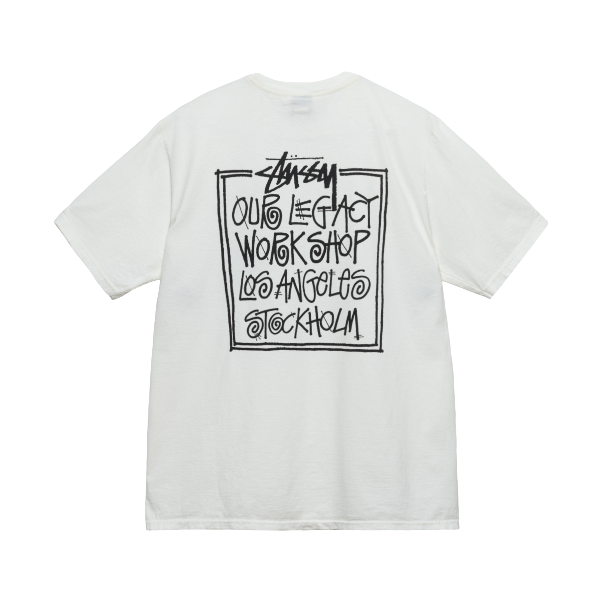 STUSSY OUR LEGACY FRAME PIGMENT TEE 黒 M