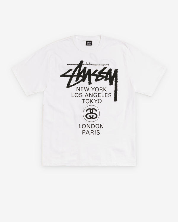 Stüssy - Men's World Tour Tee - (White)