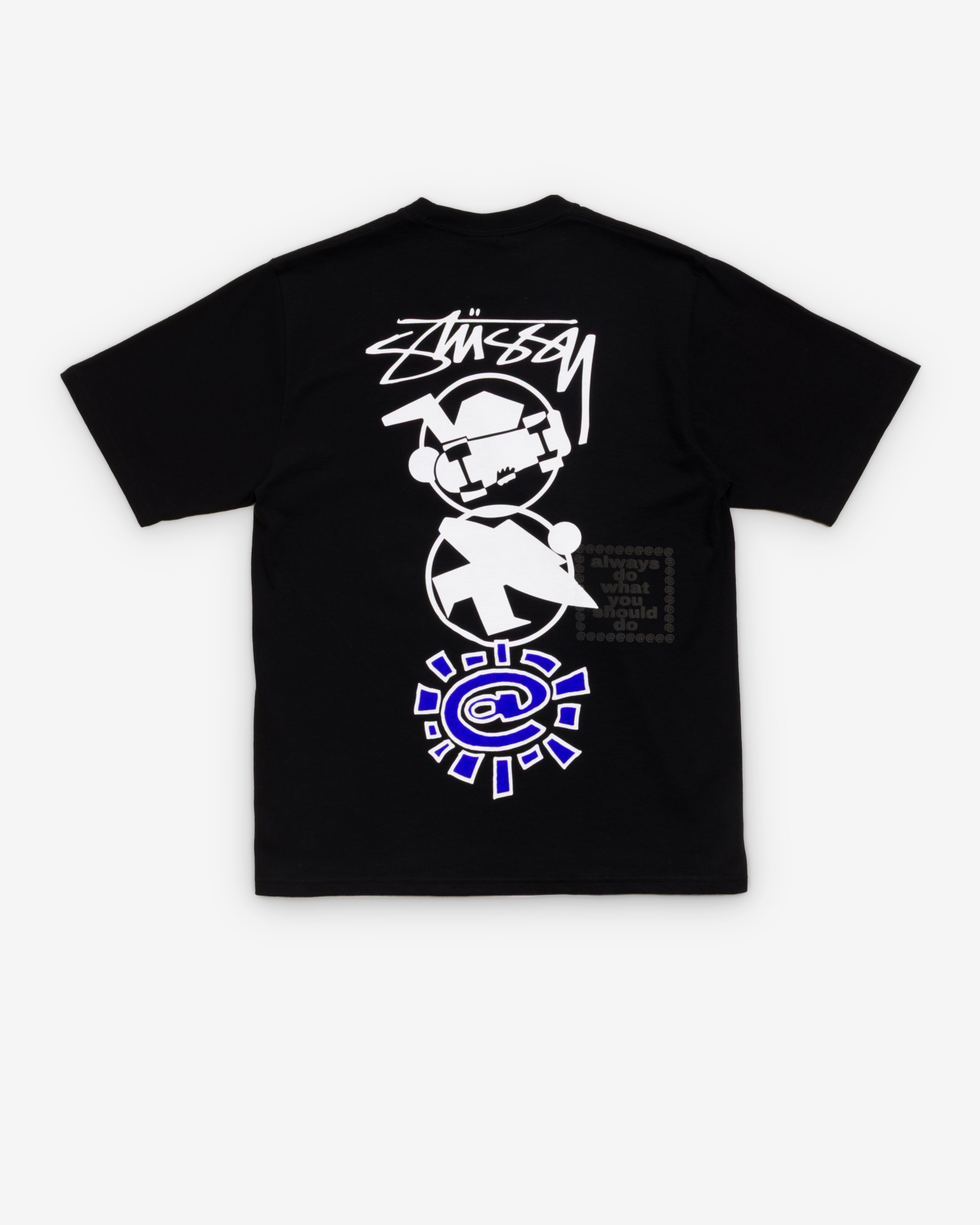 Stüssy: Men's Always Do What You Should Do Stack Tee (Black