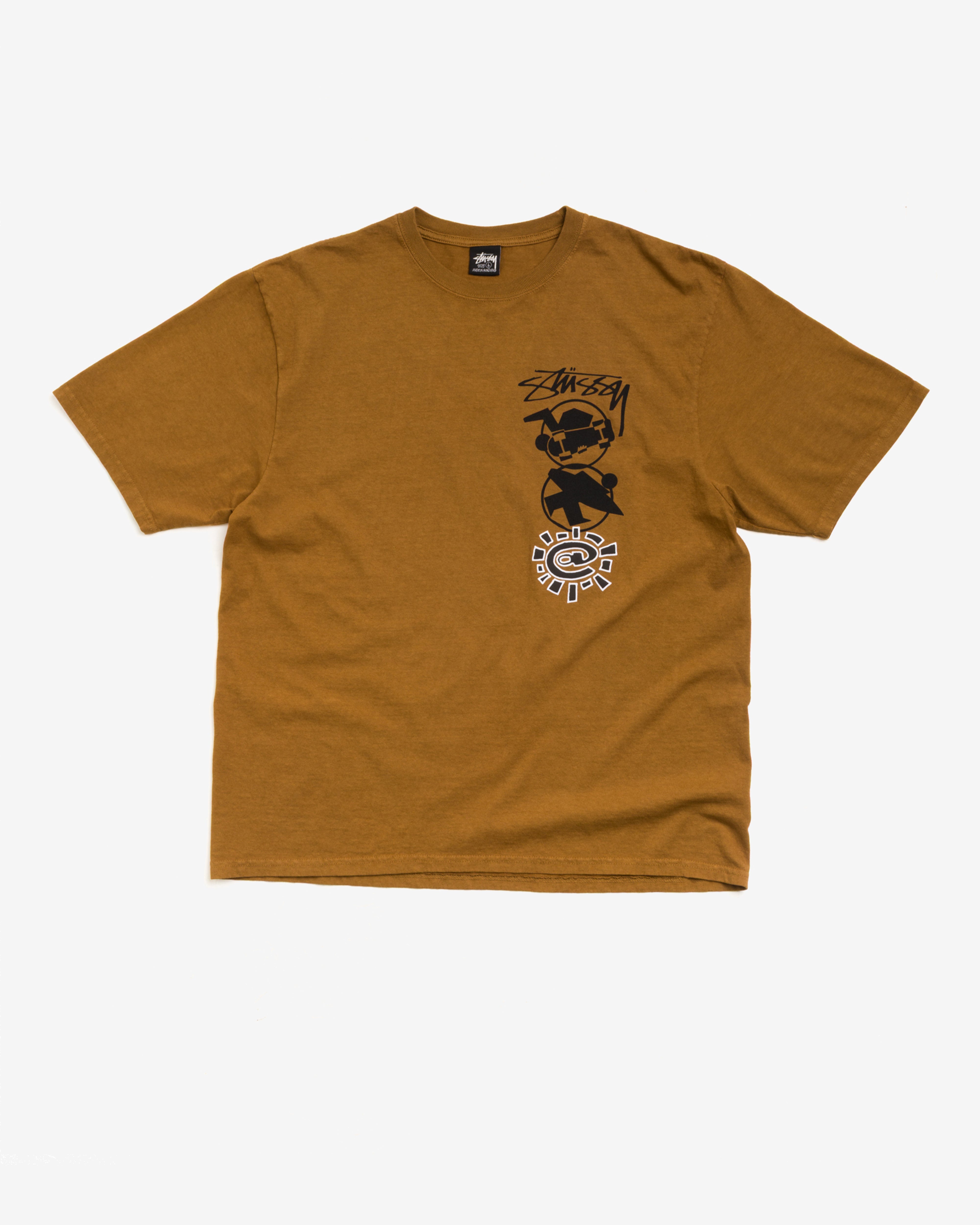 トップス Stussy x Always Stack Tee Caramel Stüssy: Men's Always Do What You Should Do Stack Tee (Caramel