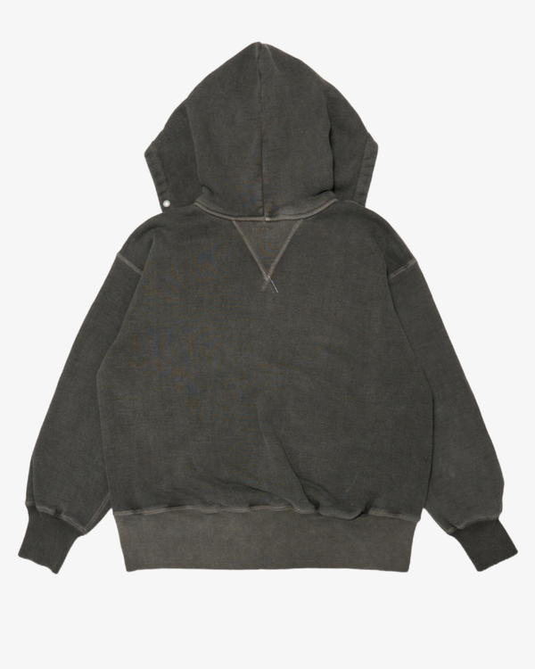 Taiga Takahashi_Taiga Takahashi - Men's Lot 620 After Hooded Sweat Shirt - (Sumi)_SWEATERS