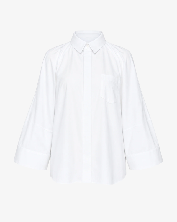 SACAI - Women's Poplin Shirt - (Off-White)