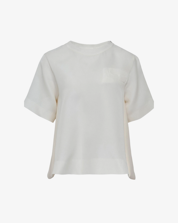 SACAI - Women's Suiting Mix Pullover - (Off-White151)