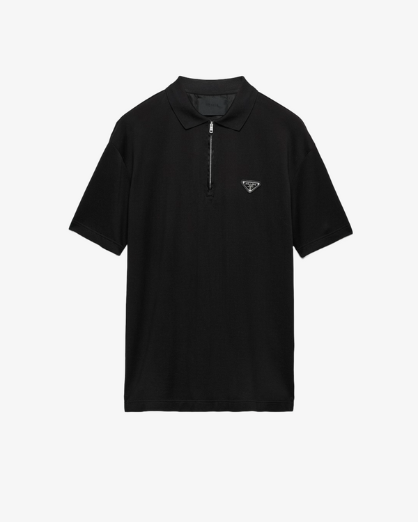 Prada - Men's Piquet Re-Nylon Polo - (Black)