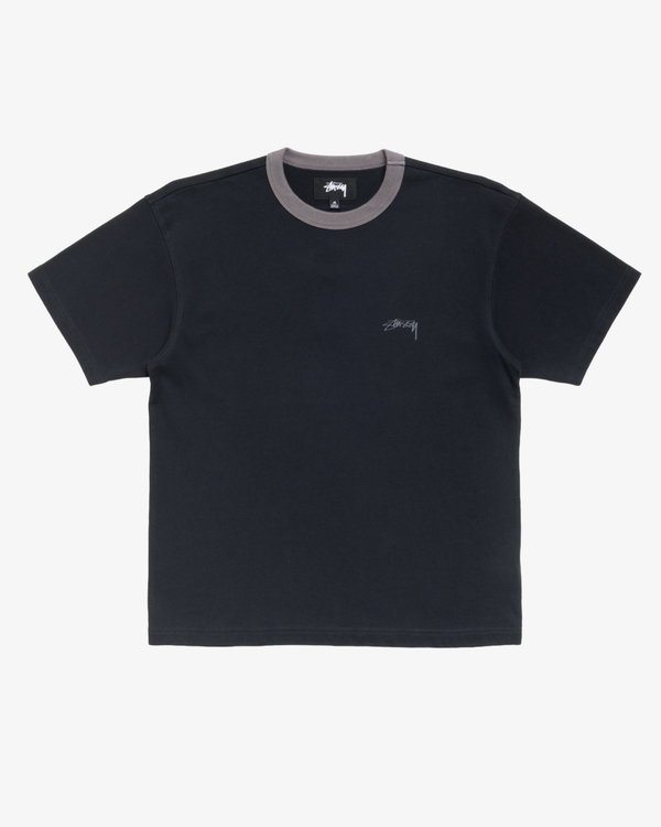 Stüssy -  Men's Ss Ringer Tee - (Black)
