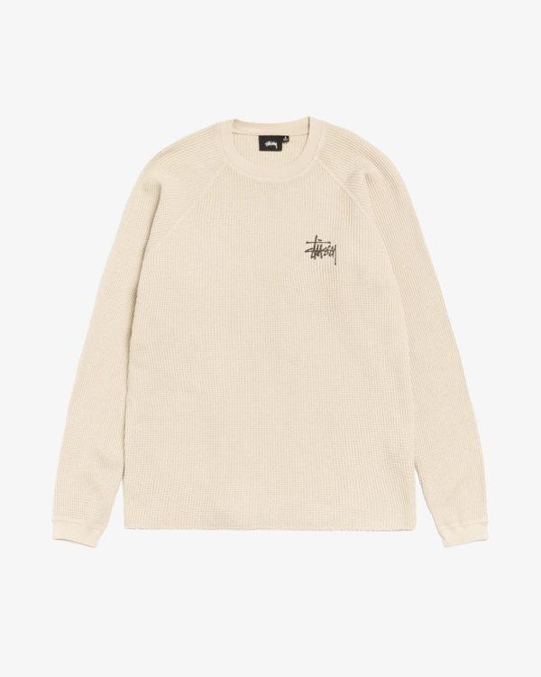 Stüssy - Men's Raglan Thermal Basic Stock - (Off-White)