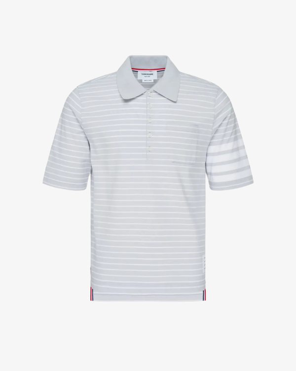 Thom Browne - Men's Short Sleeve Polo - (Light Grey)