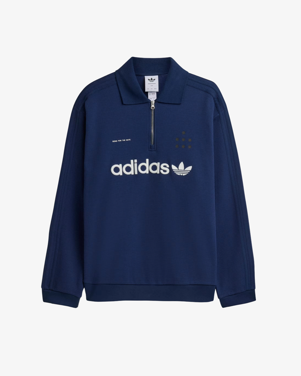 Adidas - Men's Song For The Mute Adi008 Long Sleeve Polo Shirt - (Night Indigo)