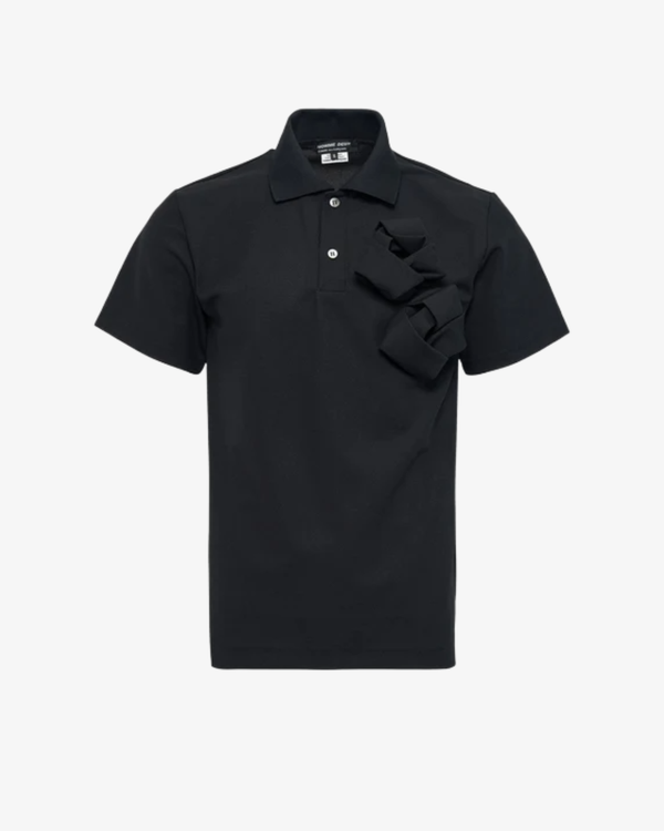 Comme des Garçons Homme - Men's Knot Detail Polo  - (Black)