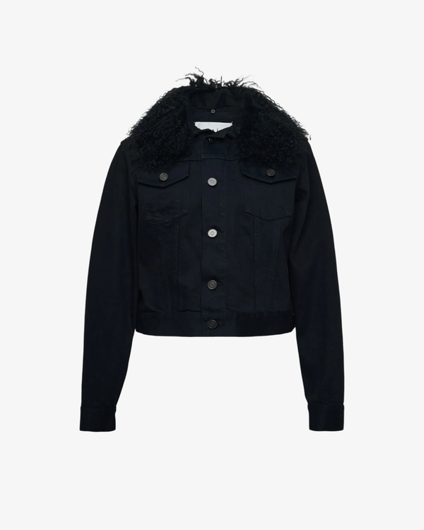 ALAÏA - Women's Trucker Jacket Black Denim - (Black)