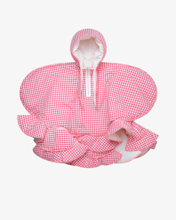 Tao - Women's Gingham Check Curve Pullover - (Pink)
