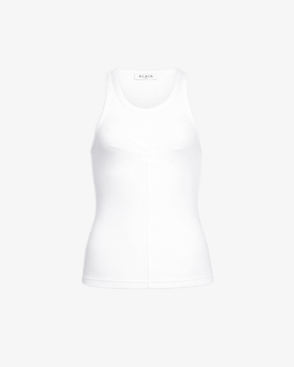 ALAÏA - Women's Darts Tank Top - (White000)