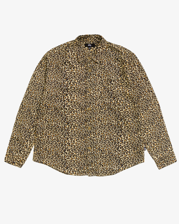 Stüssy - Men's Animal Print Flannel Shirt - (Leopard)