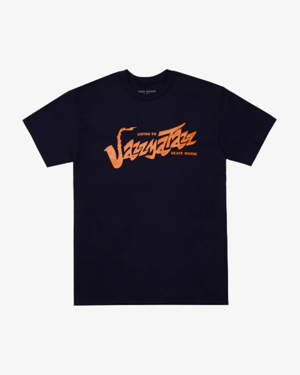 SKATE MUZIK - Men's Jazzmatazz Logo Tee - (Navy)