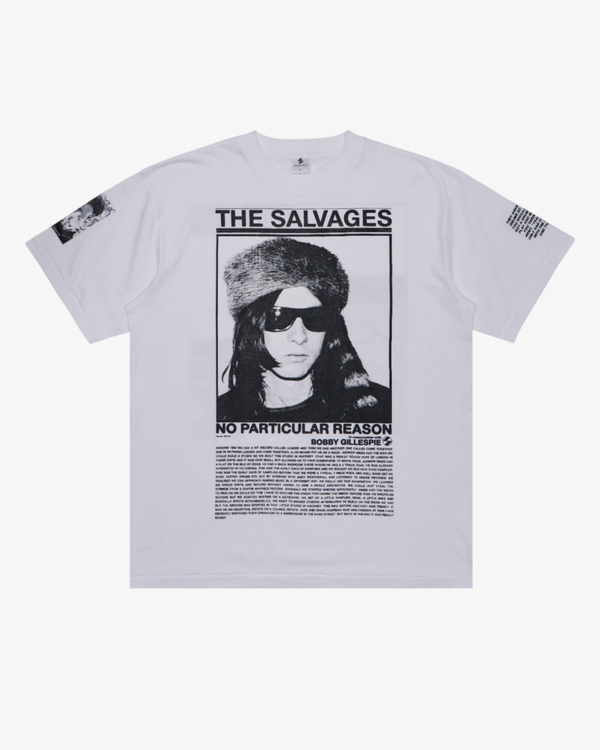 THE SALVAGES - Bobby Gillespie T-Shirt - (White)