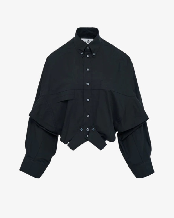 MM6 - Women's Long Sleeved Shirt - (Black)