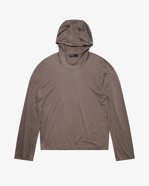 DERRICK_DERRICK - Men's Founder'S Hoodie - (Light Brown)_KNIT TOPS