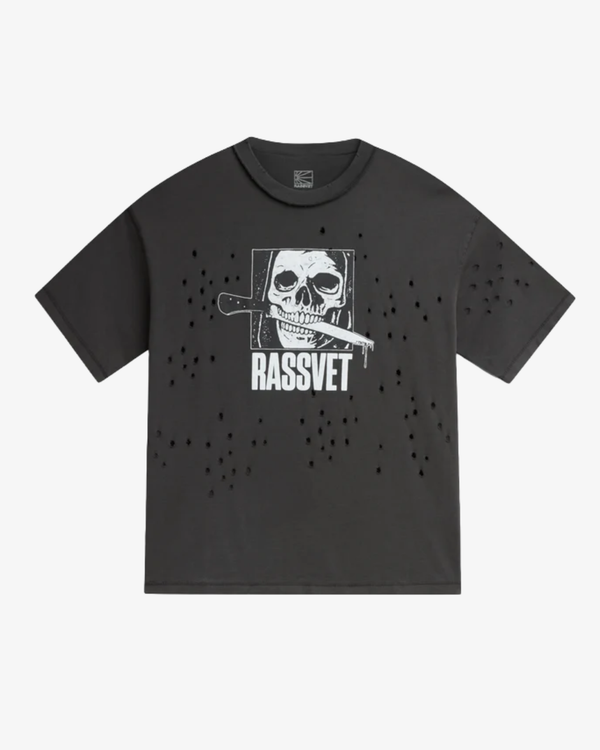 RASSVET - Men's Slasher Tee Shirt Knit - (Black) AW26 PACC19T008-AW26-1