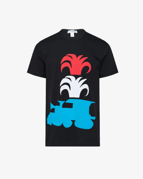 CDG Shirt - Men's Printed Cotton Jersey - (Black)