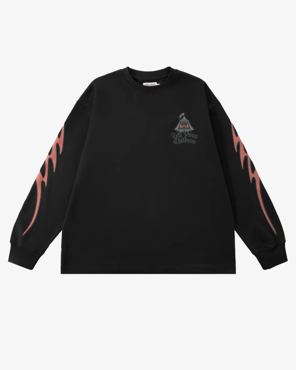TELL YOUR CHILDREN - Men's Shadows Stir Long Sleeve Tee - (Black)