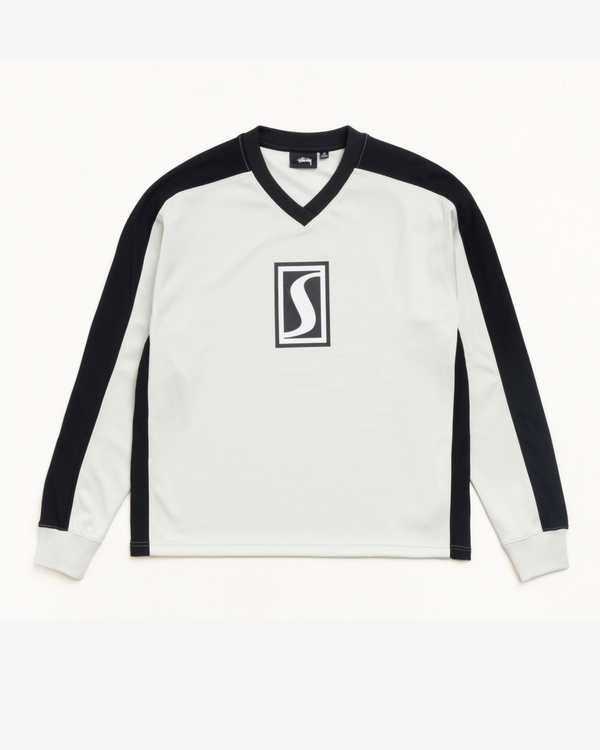 Stüssy - Men's S Mesh Long Sleeve Jersey - (Grey)