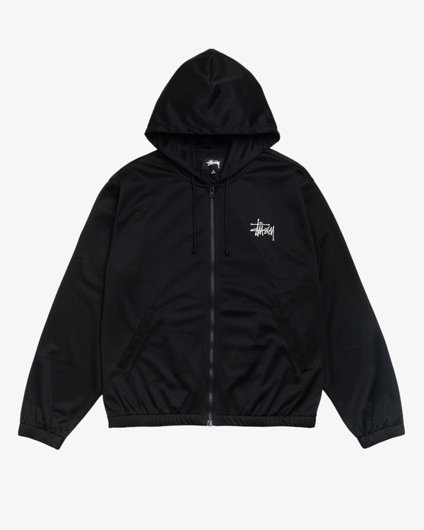 Stüssy - Men's Athletic Mesh Zip Hood - (Black)