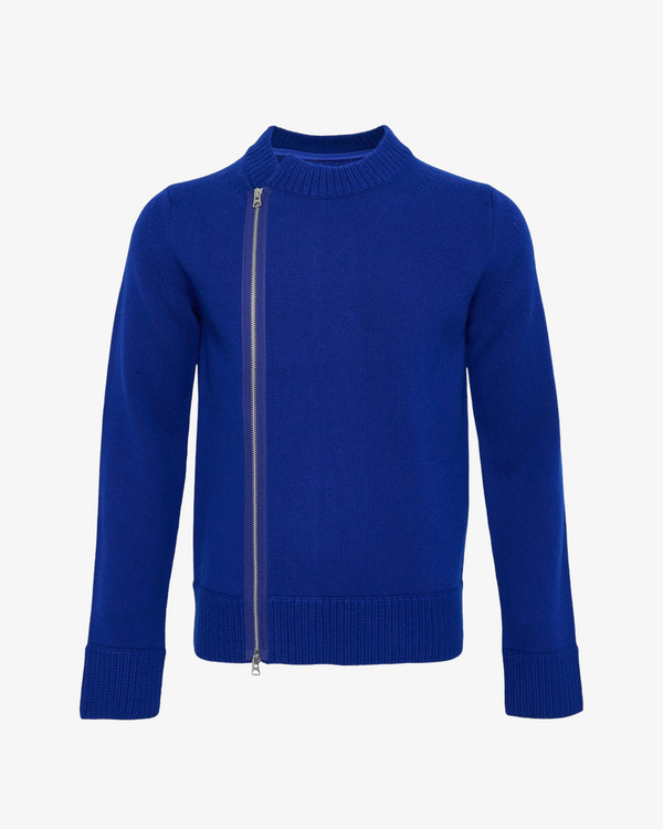 SACAI - Men's Wool Knit Blouson - (Blue401)