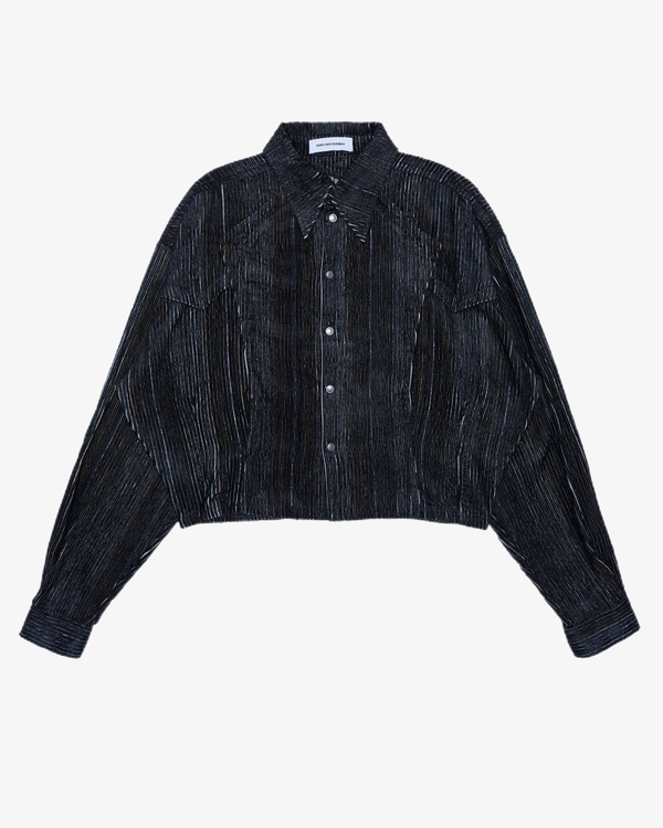 Kiko Kostadinov - Men's Kraner Cropped Shirt - (Black)