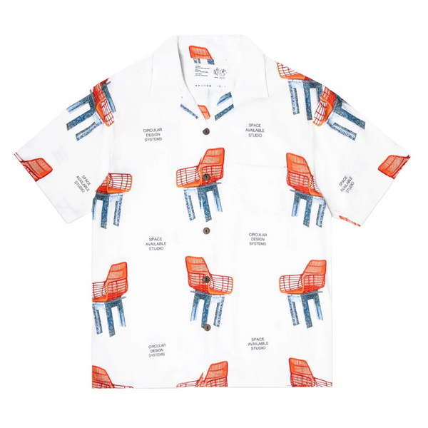 SPACE AVAILABLE - Men's Collision Chair Shirt - (White)