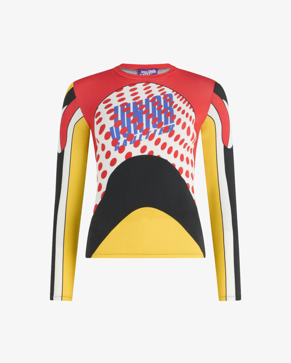 Jean Paul Gaultier - Women's Stretch Cotton Long Sleeves Top - (Multi)