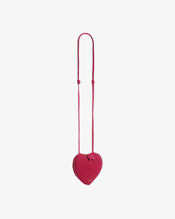 Azzedine Alaia_ALAÏA - Women's Sac Le Coeur Small Bi-Matière - (Pink424)_CROSS BODY