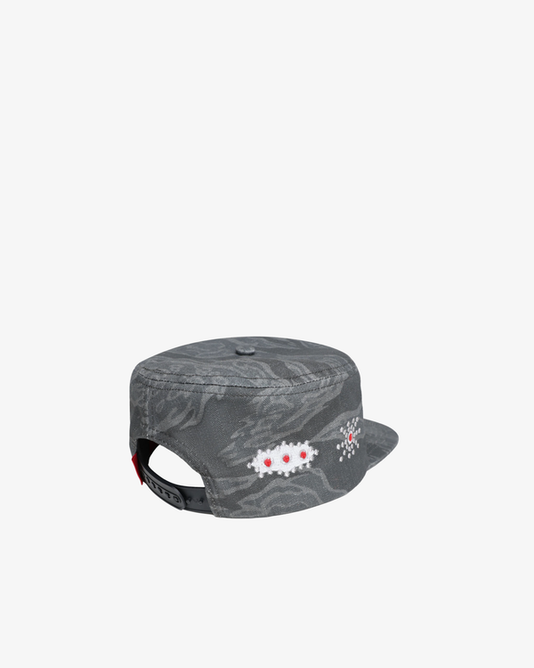 Fugazi - Men's DSMS Tiger Camo Studded Pillbox Hat - (Animal Print)