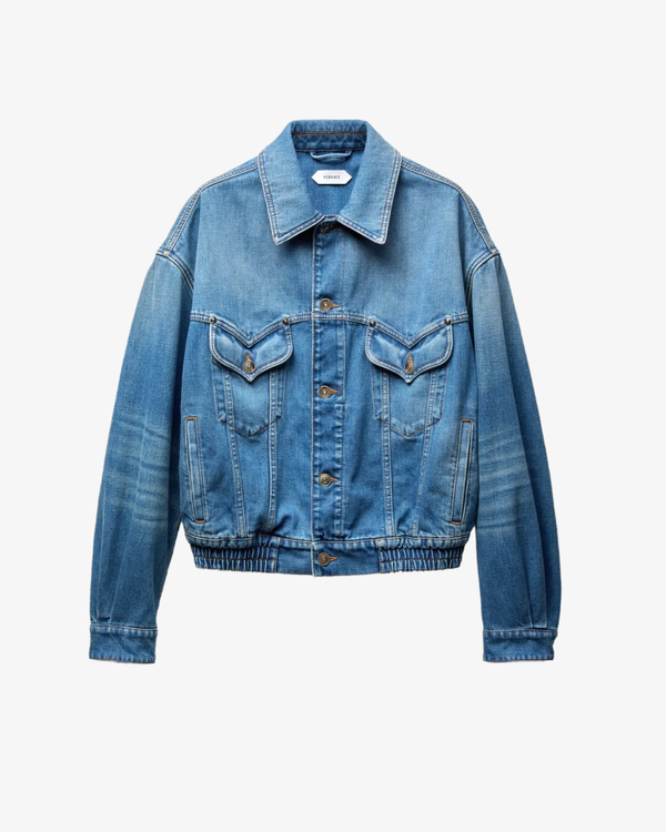 VERSACE_VERSACE - Men's Blouson Denim Non-Stretch Light Stone - (Denim)_JACKETS