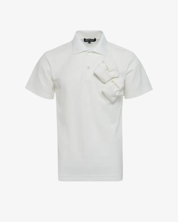 Comme des Garçons Homme - Men's Knot Detail Polo - (White)