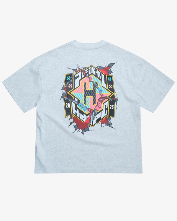 HdPc - Men's Cracked Tee - (Grey)