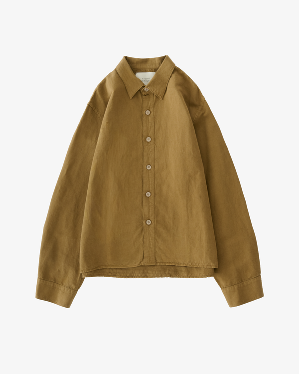 STUDIO NICHOLSON - Men's Casual Long Sleeve Shirt - (Beige)