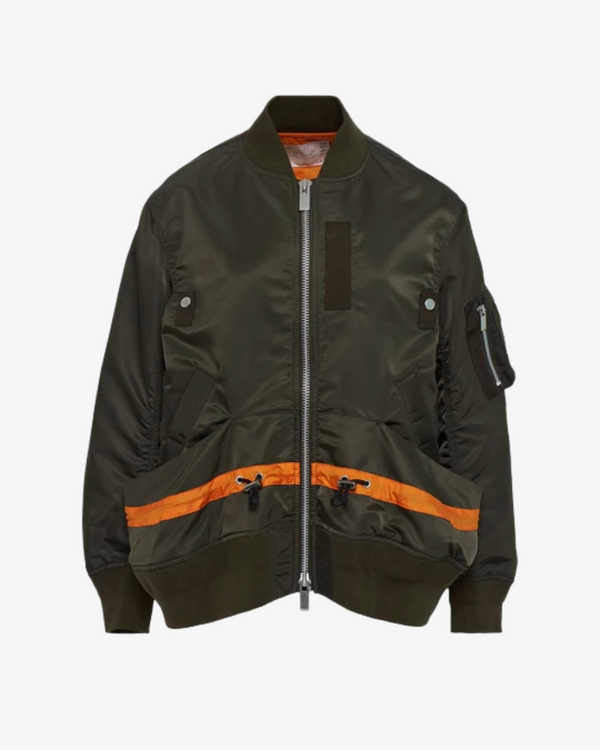 SACAI - Women's Nylon Twill Blouson - (Khaki531)