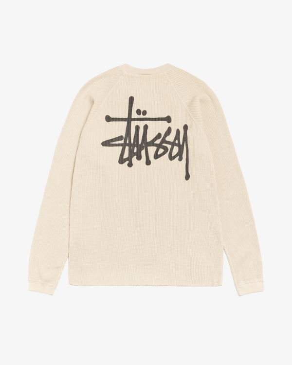 Stüssy - Men's Raglan Thermal Basic Stock - (Off-White)