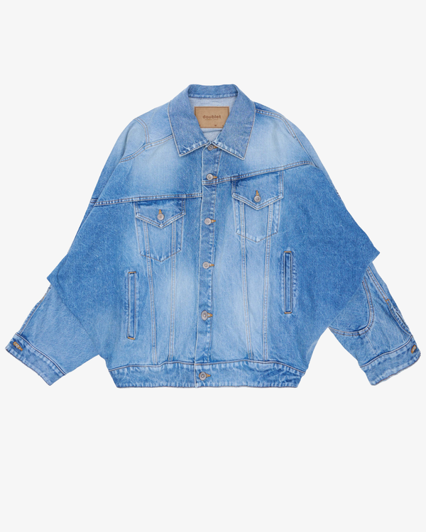 Doublet - Men's Distorted Cutting Denim Jacket - (Indigo)
