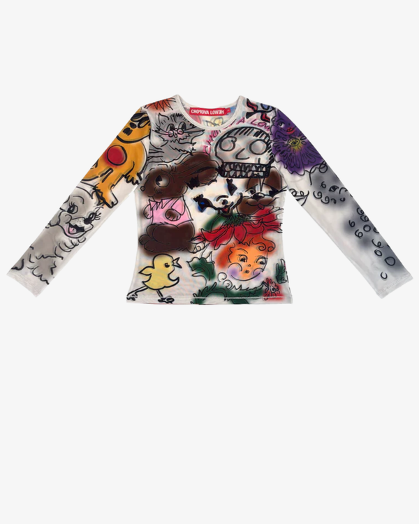 Chopova Lowena - Women's Spray It Mesh Long Sleeve Top - (Print)